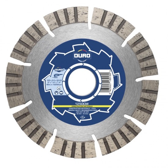 Duro DCM-TWIN 125mm Diamond Blade - 22.2mm Bore