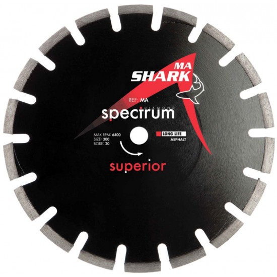 Spectrum MA Shark 300mm Diamond Blade - 20mm Bore