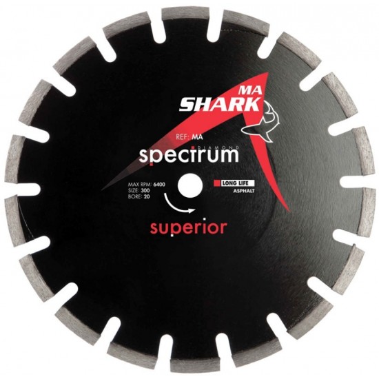 Spectrum MA Shark 300mm Diamond Blade - 20mm Bore