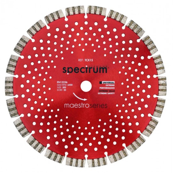 Spectrum TCX15 300mm Diamond Blade - 20mm Bore