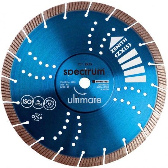 Spectrum ZX15 300mm Diamond Blade - 20mm Bore