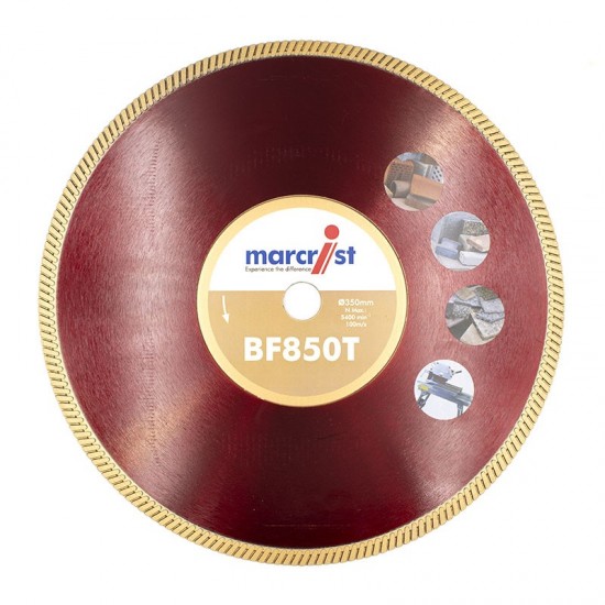 Marcrist BF850T 350mm Diamond Blade - 25.4mm Bore