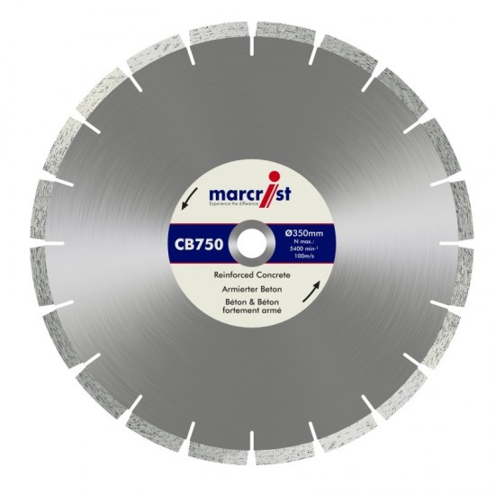 Marcrist CB750 350mm Diamond Blade - 25.4mm Bore