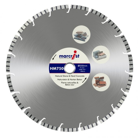 Marcrist HM750 300mm Diamond Blade - 25.4mm Bore
