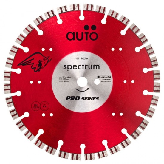 Spectrum MX10 300mm Diamond Blade - 20mm Bore
