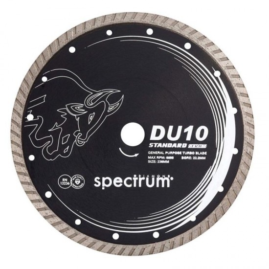 Spectrum DU10 230mm Diamond Blade - 22.2mm Bore