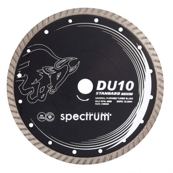 Spectrum DU10 230mm Diamond Blade - 22.2mm Bore