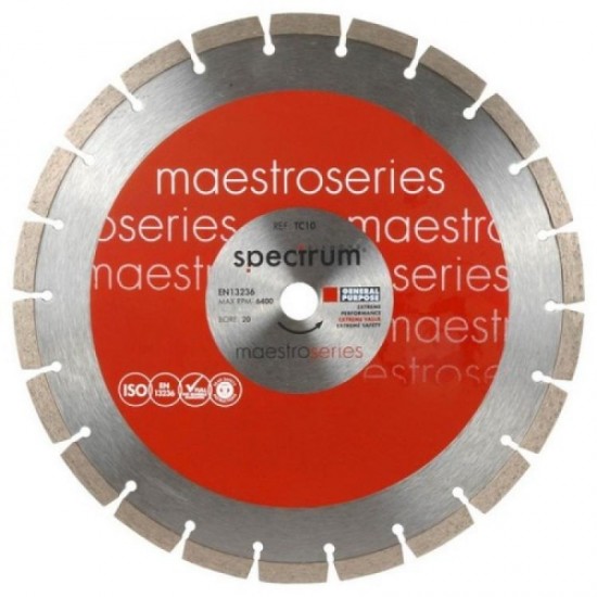 Spectrum TEC10 300mm Diamond Blade - 20mm Bore