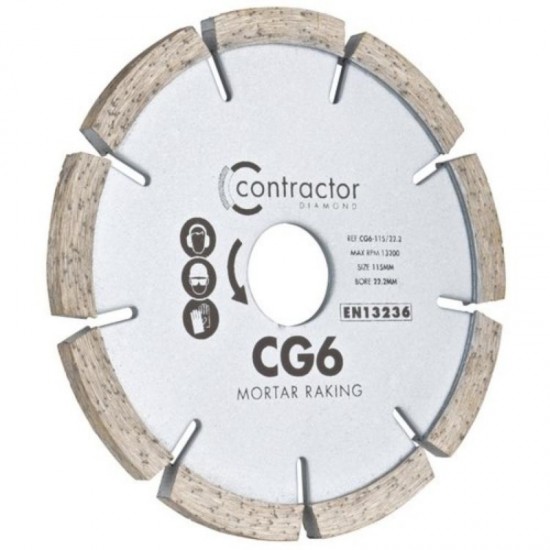 Spectrum CG6 115mm Diamond Blade - 22.2mm Bore