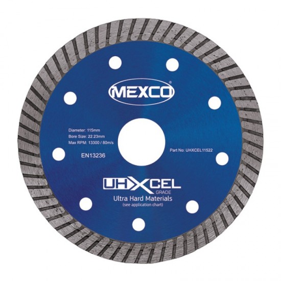 Mexco UHXCEL 350mm Diamond Blade - 25.4mm Bore