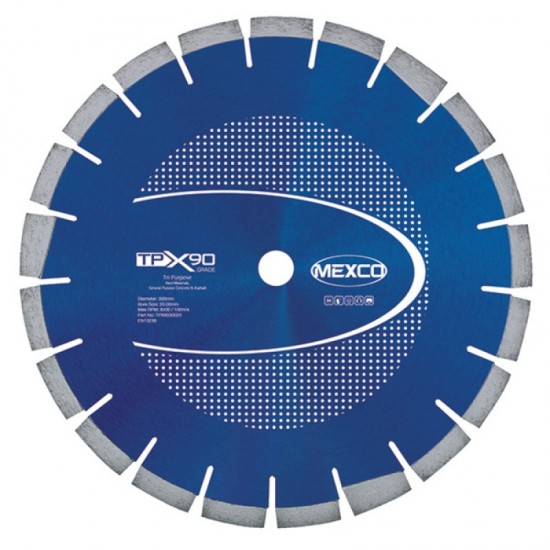 Mexco TPX90 300mm Diamond Blade - 20mm Bore
