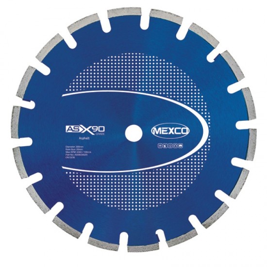 Mexco ASX90 450mm Diamond Blade - 25.4mm Bore