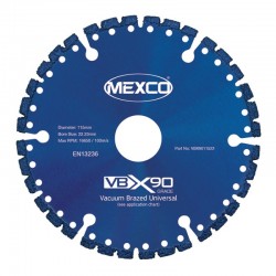 Mexco VBX90 115mm Diamond Blade - 22.23mm Bore