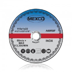 Mexco 115mm Abrasive Disc Inox Cutting - INOX3