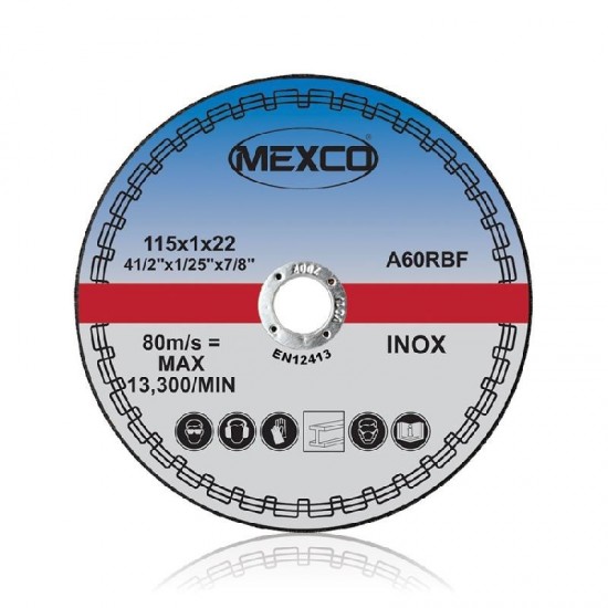 Mexco 115mm Abrasive Disc Inox Cutting - INOX3