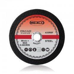 Mexco 230mm Abrasive Wheel Flat Cutting (Metal) - FMC6