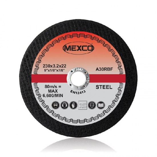 Mexco 230mm Abrasive Wheel Flat Cutting (Metal) - FMC6