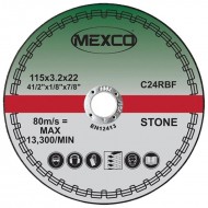 Mexco 115mm Abrasive Wheel Flat Cutting (Stone) - FSC3