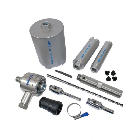 Mexco Dry Core Drill Diamond Core Kit With Extraction - A10DCDKITEXT3