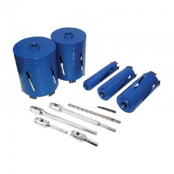 Mexco 11 Piece Dry Core Drill Kit Slotted - A11DCDKIT5