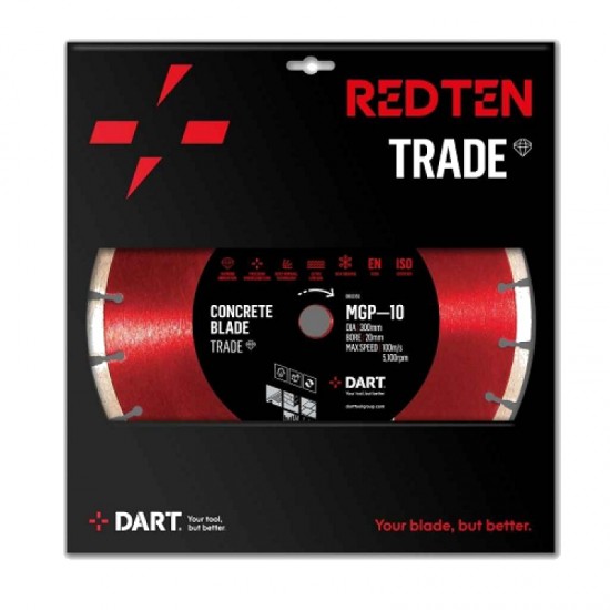 Dart Red Ten BMI-10 300mm Diamond Blade - 20mm Bore