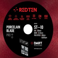 Dart Red Ten ST-10 180mm Diamond Blade - 22mm Bore