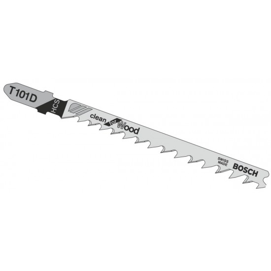 Bosch T101D Jigsaw Blades Clean Cut (Pack of 5)