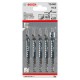 Bosch T244D Jigsaw Blades (Pack of 5)