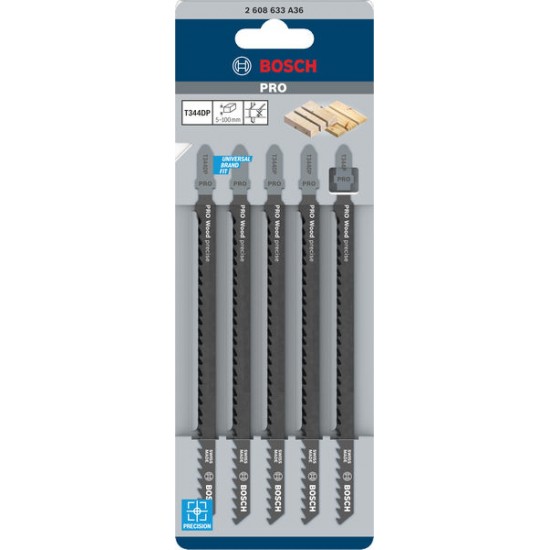 Bosch T344DP Jigsaw Blades Precision for W