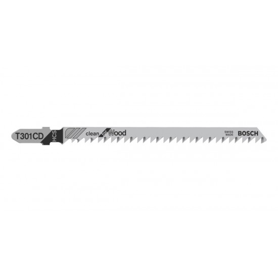Bosch T301CD Jigsaw Blades Clean (Pack of 5)