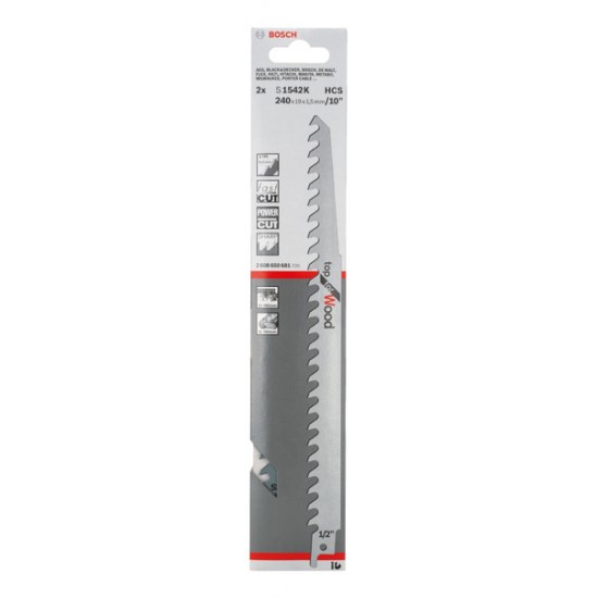 Bosch Sabre Saw Blade S1542K (Pack of 2)