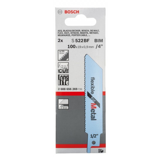 Bosch Sabre Saw Blade S522BF (Pack of 2)