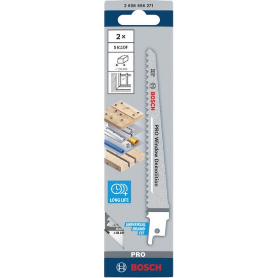 Bosch Sabre Saw Blade S611DF (Pack of 2)