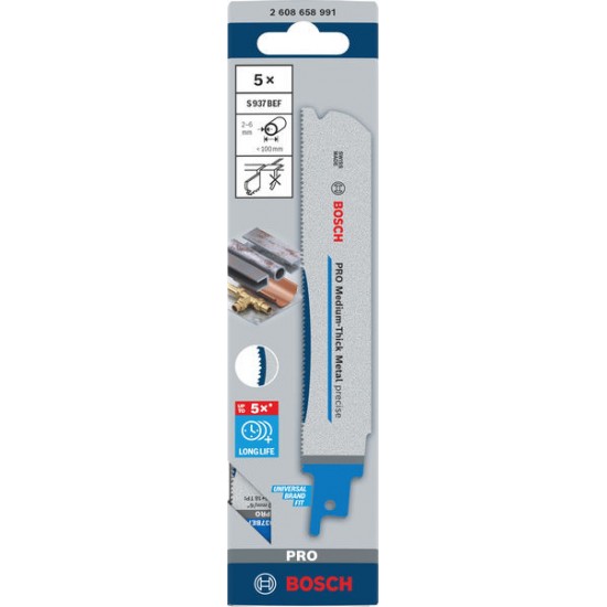 Bosch Sabre Saw Blade S936BEF (Pack of 5)