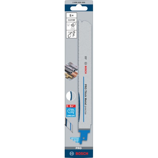 Bosch Sabre Saw Blade S1136CHF (Pack of 5)